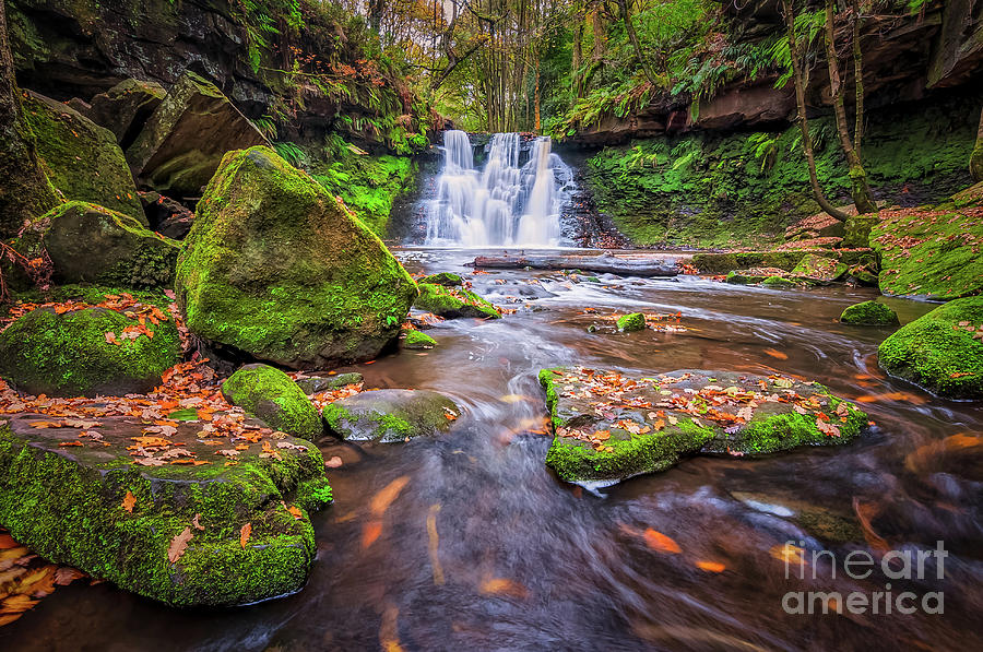 Nature Photograph - Goit Stock Waterfall #11 by Mariusz Talarek