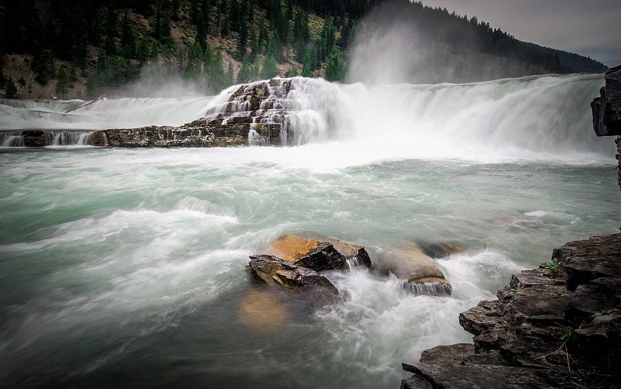 Kootenai River Water Falls In Montana Mountains #12 Photograph by Alex Grichenko
