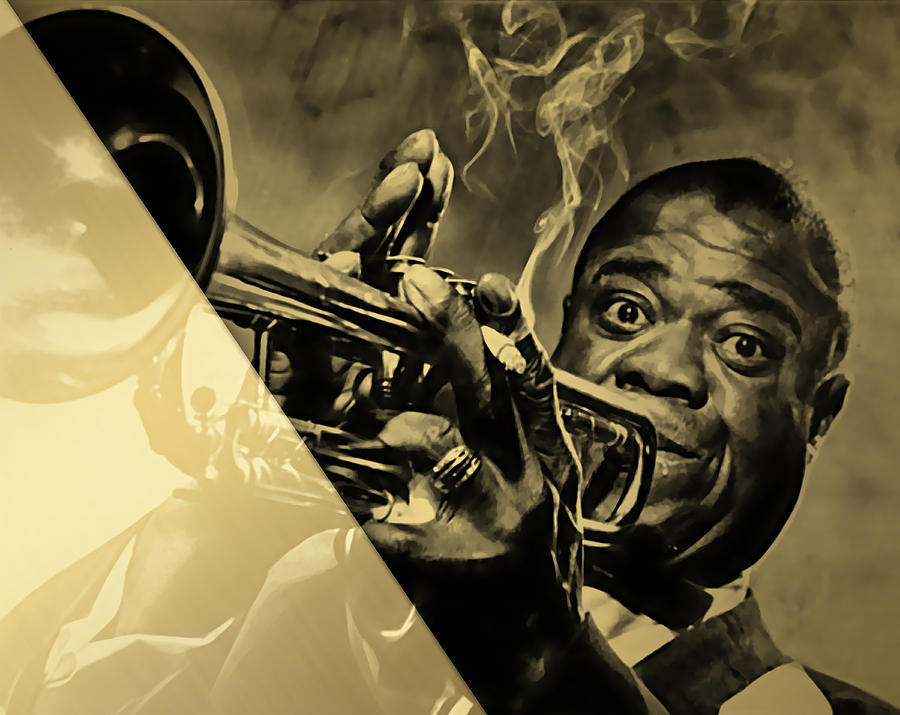 Louis Armstrong Collection #12 Mixed Media by Marvin Blaine