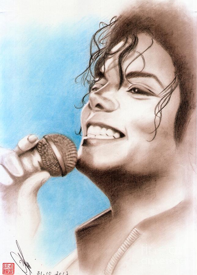 Michael Jackson #Six Drawing by Eliza Lo