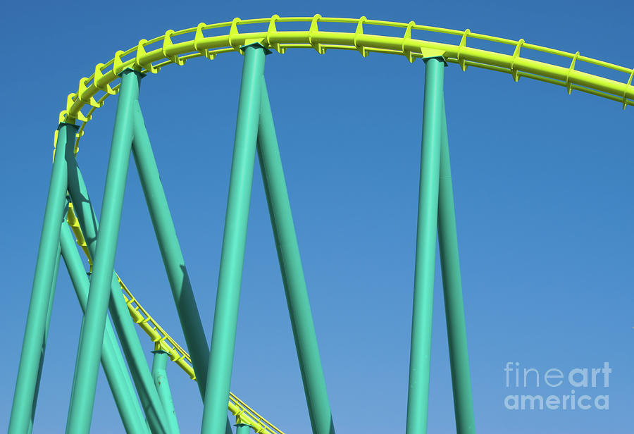 Modern Roller Coaster #12 Photograph by Anthony Totah