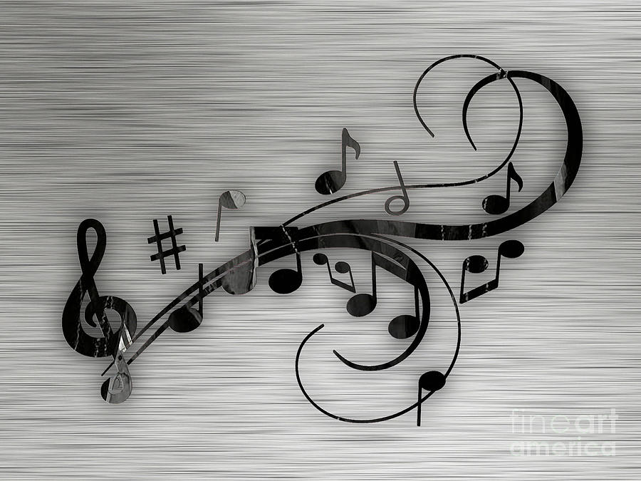 Music Mixed Media - Music Flows Collection #12 by Marvin Blaine