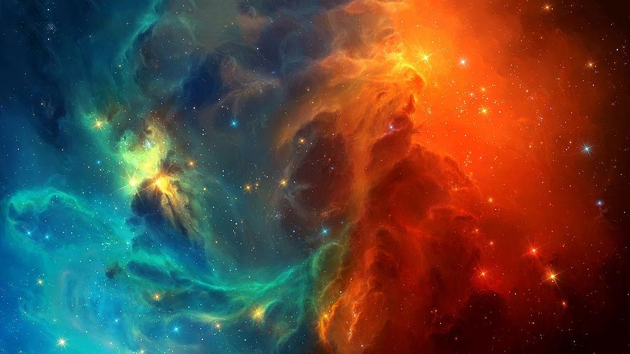 Space Digital Art - Nebula #12 by Super Lovely