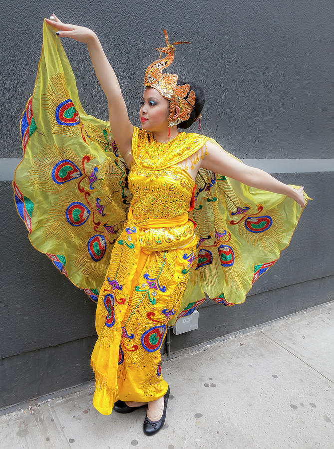 New York Dance Parade 5_21_16 Taiwanese Dancer #12 Photograph by Robert Ullmann