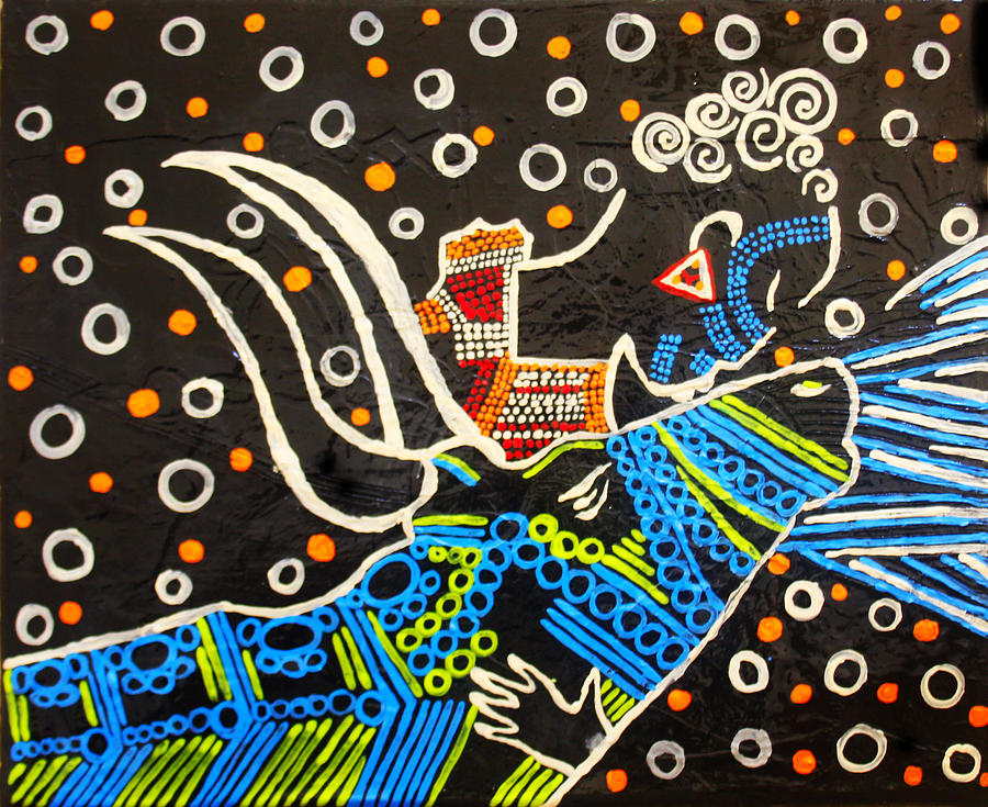 Nuer Bride - South Sudan #12 Painting by Gloria Ssali