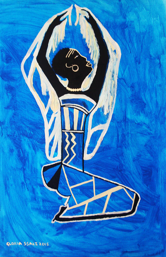 Nuer Lady - South Sudan #12 Painting by Gloria Ssali