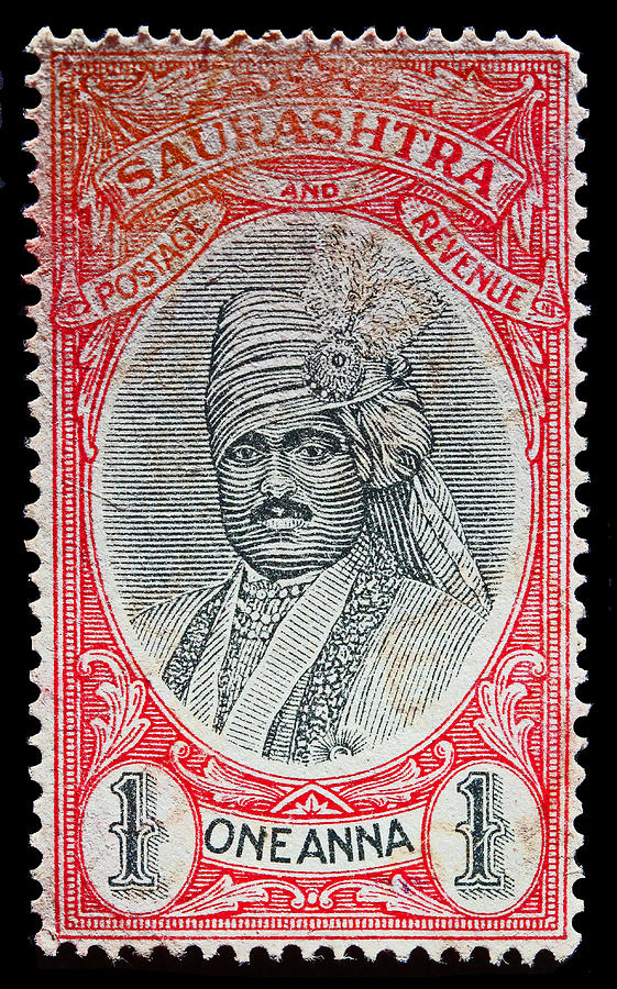 Old Indian Postage Stamp Photograph By James Hill Fine Art America