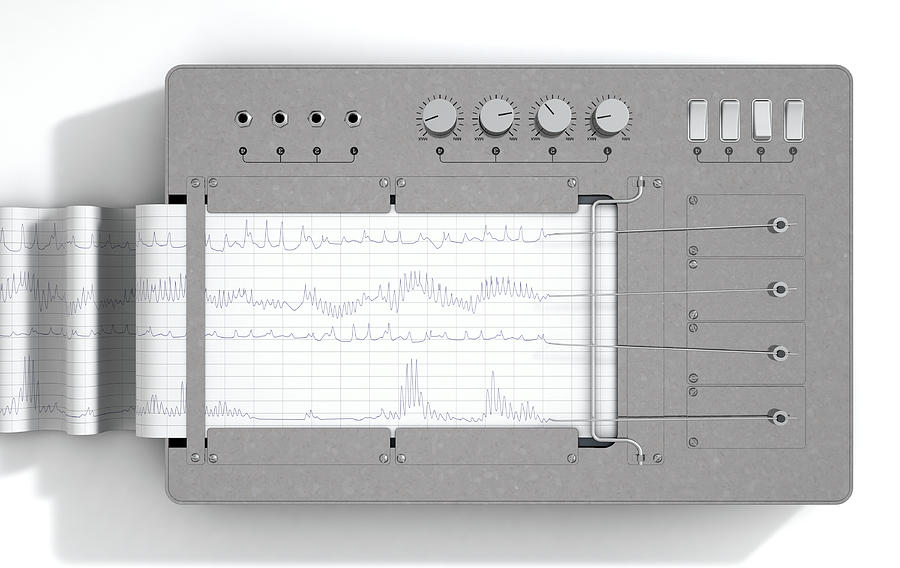 Polygraph Lie Detector Machine Digital Art