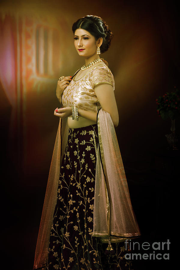 Portrait of Indian Lady #12 Photograph by Kiran Joshi