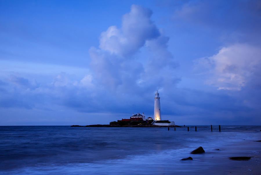 Saint Marys Lighthouse at Whitley Bay #12 Photograph by Ian Middleton