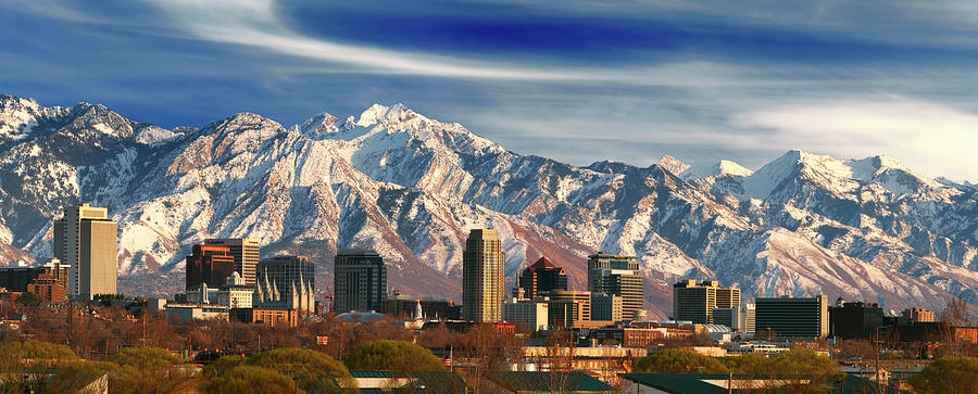 Salt Lake City Photograph - Salt Lake City Skyline #12 by Douglas Pulsipher