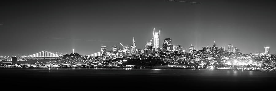 San Francisco California Cityscape Skyline At Night #12 Photograph by Alex Grichenko