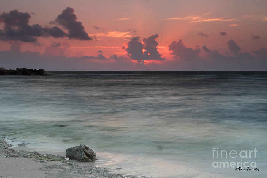 Seascape Photograph - Sea Scape Sunrise #12 by Steve Javorsky