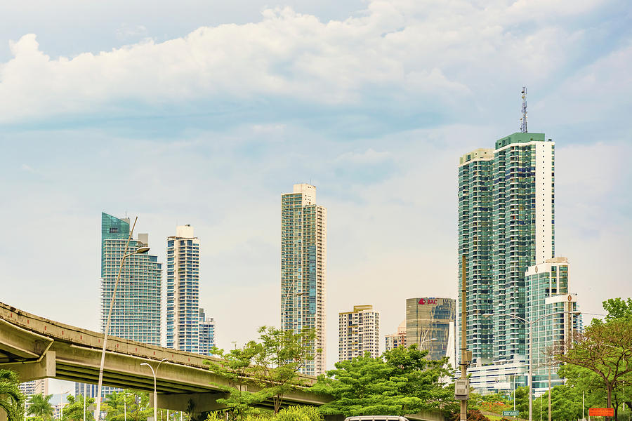 Skyscrapers in Panama city, Panama. #12 Photograph by Marek Poplawski