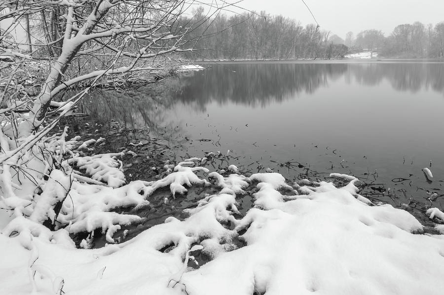 Snow Covered Landscapes In Belmont North Carolina Along Catawba  #12 Photograph by Alex Grichenko