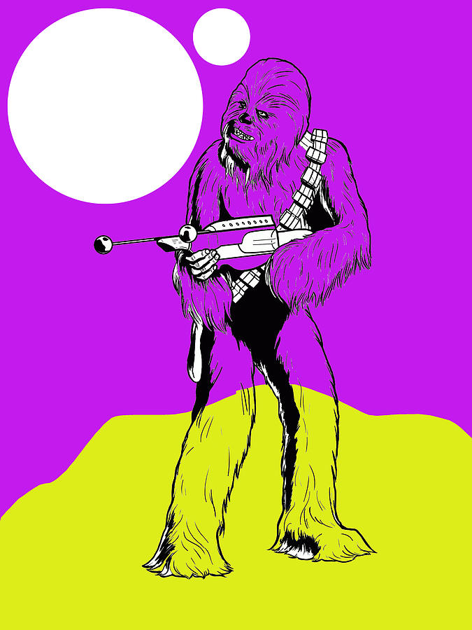 Star Wars Mixed Media - Star Wars Chewbacca Collection #12 by Marvin Blaine