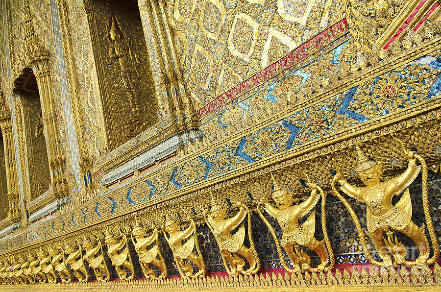 Temple In Grand Palace Bangkok Thailand #12 Photograph by JM Travel Photography