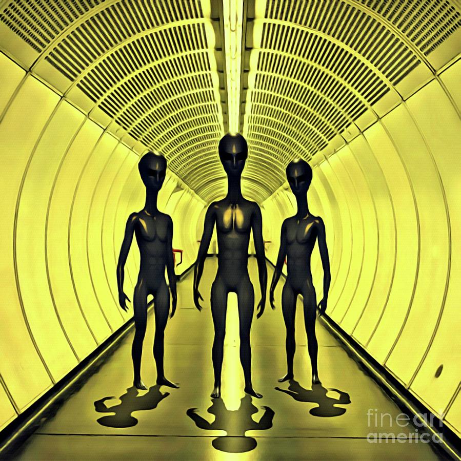 The Aliens Are Here Digital Art