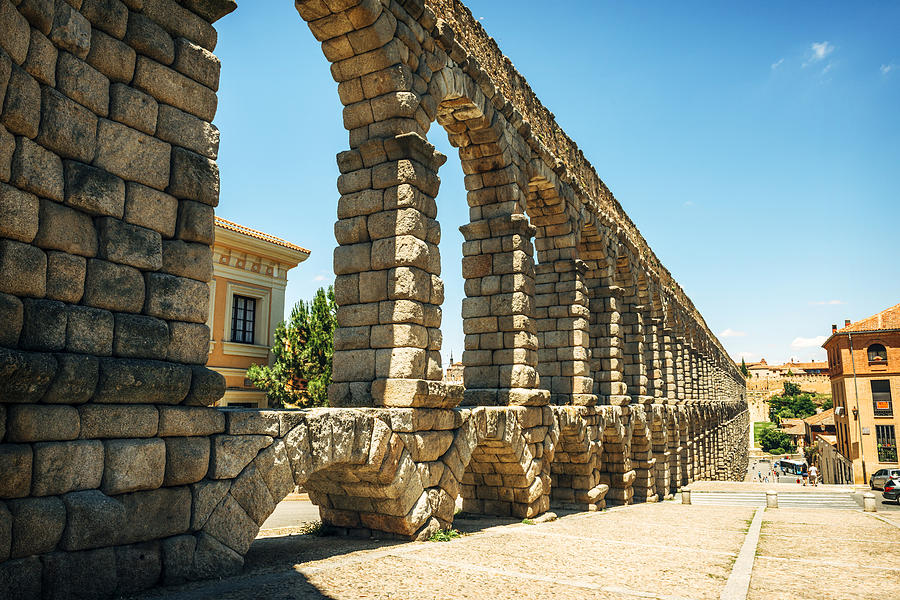 Architecture Photograph - The famous ancient aqueduct in Segovia Spain #12 by Eduardo Huelin