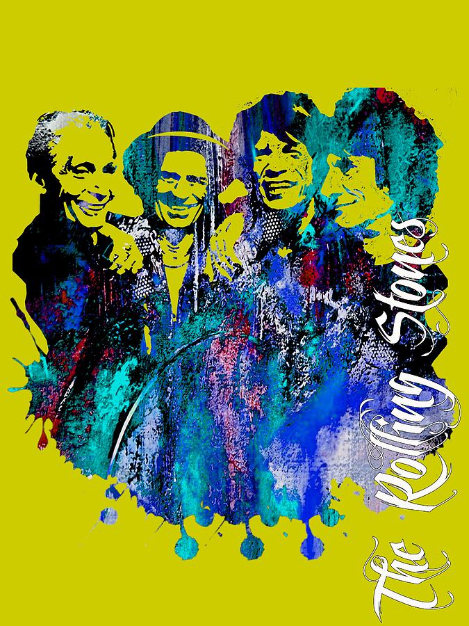 The Rolling Stones Collection #12 Mixed Media by Marvin Blaine