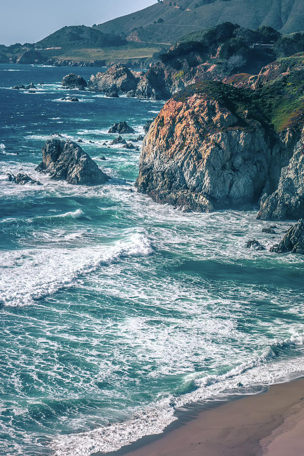 USA California pacific ocean coast shoreline #12 Photograph by Alex Grichenko