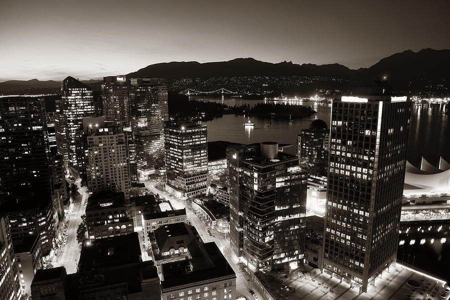 Vancouver rooftop view #12 Photograph by Songquan Deng