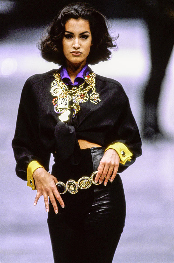 Versace Fall 1991 Rtw Show 12 Photograph by Guy Marineau Versace Fall 1991 Rtw Show 12 Photograph by Guy Marineau