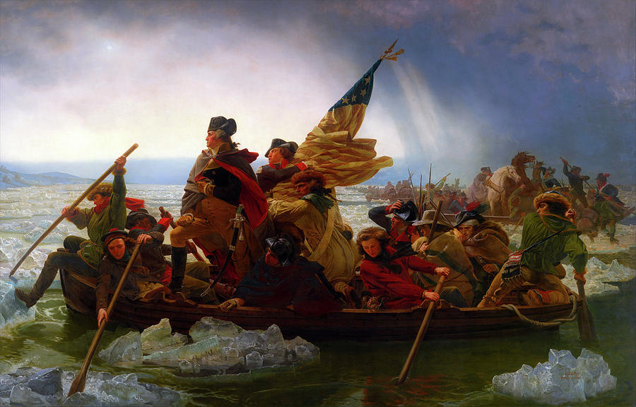 Washington Crossing the Delaware #12 Painting by Mountain Dreams