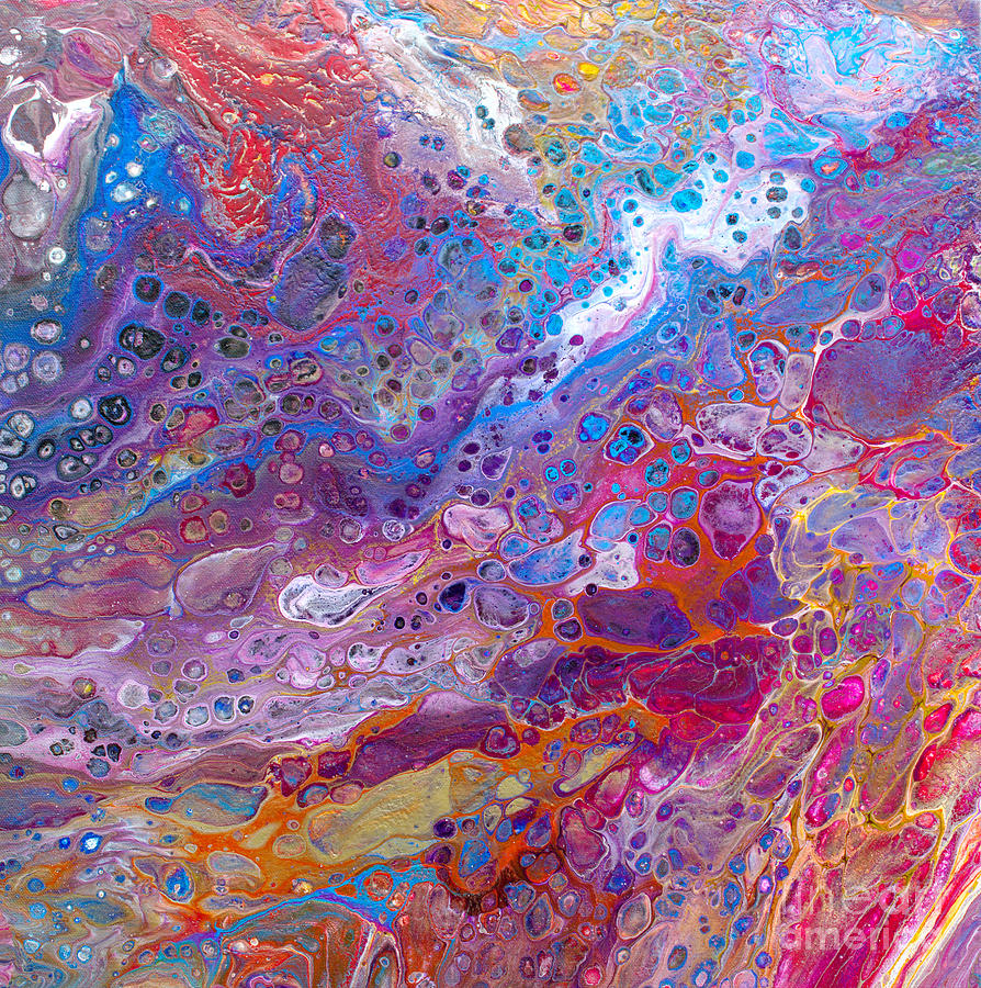 #120 I got this Pour Spectacular #120 Painting by Priscilla Batzell Expressionist Art Studio Gallery