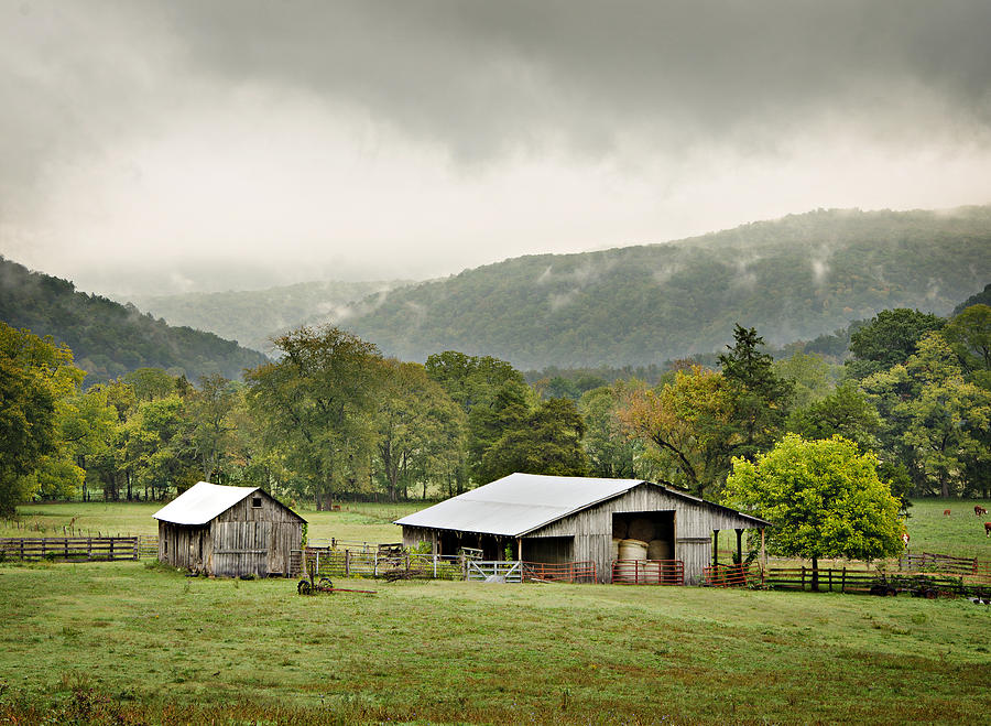 1209-1116 - Boxley Valley Barn Photograph by Randy Forrester