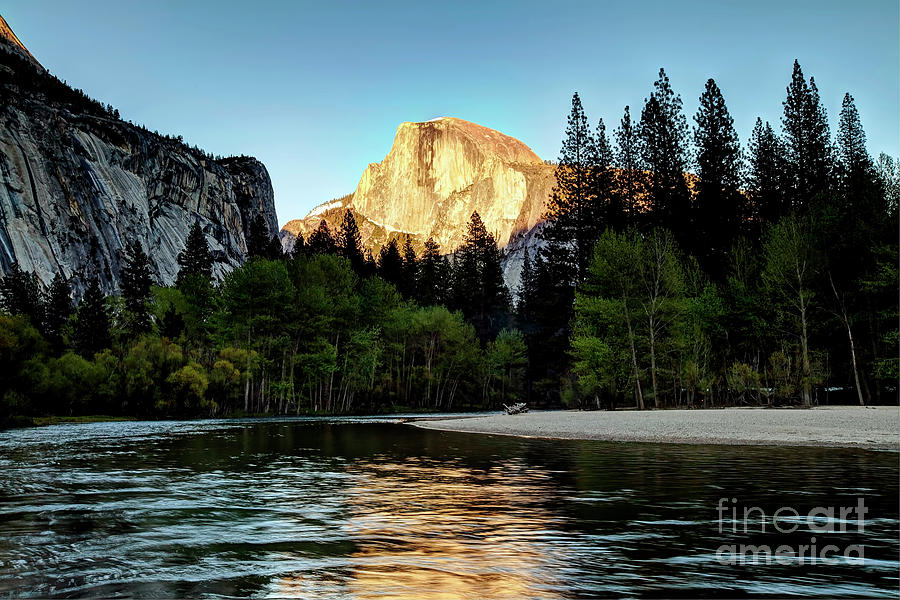 1217 Sunsetting on Half Dome Photograph by Steve Sturgill