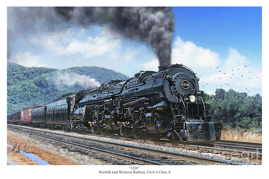 Train Digital Art - 1218 by Mark Karvon