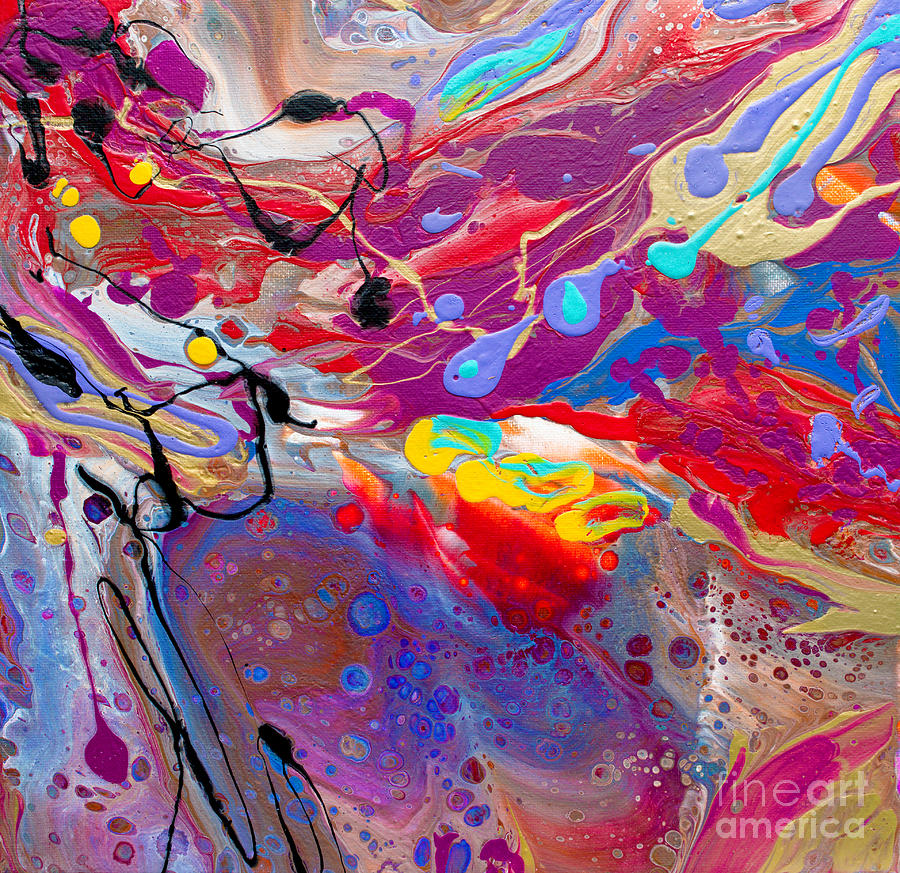#122 Another Sorta pour hybrid #122 Painting by Priscilla Batzell Expressionist Art Studio Gallery