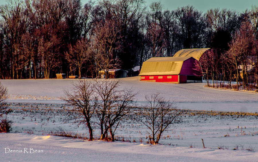Winter Photograph - 125 Dalton Ohio Sunrise by Dennis Bean