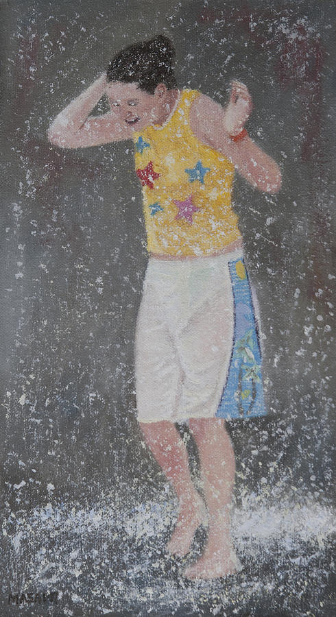 Fountain Girl #125 Painting by Masami Iida
