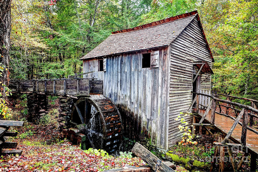 Fall Photograph - 1264 Smoky Mountain Cable Mill by Steve Sturgill