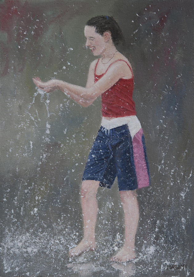 Fountain Girl #127 Painting by Masami Iida