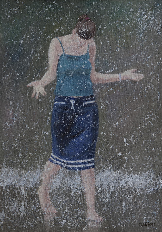 Fountain Girl #128 Painting by Masami Iida
