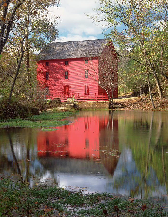 128307 Alley Spring Mill Photograph by Ed Cooper Photography