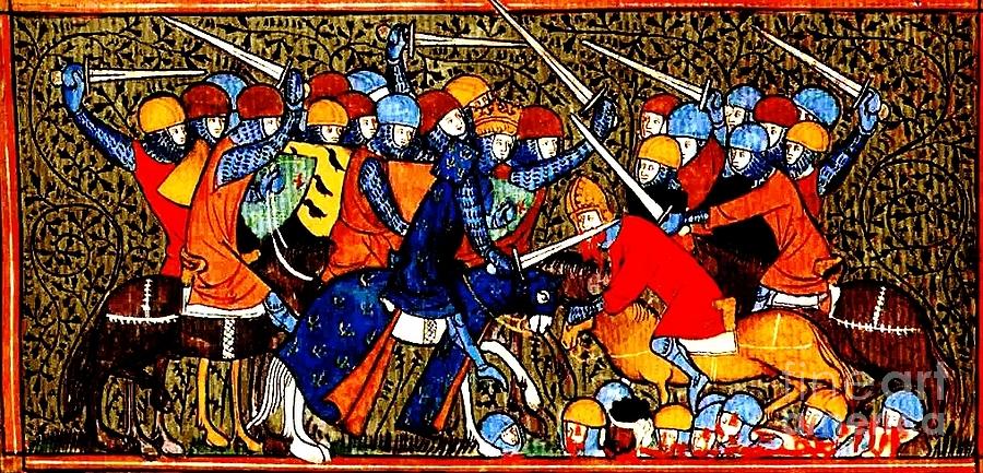 12th Century Christian Crusaders Painting by Peter Ogden