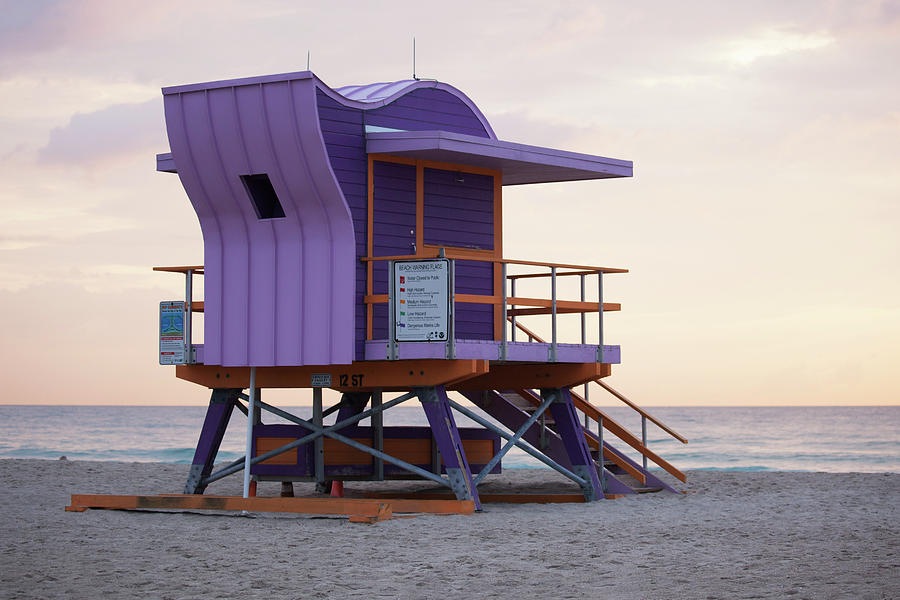 12th Street Lifeguard Tower Photograph by Art Block Collections