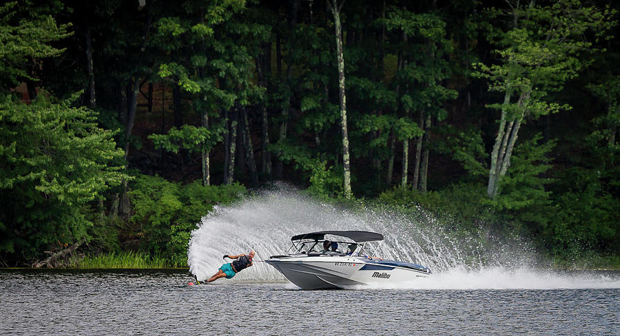 38th Annual Lakes Region Open Water Ski Tournament #13 Photograph by Benjamin Dahl