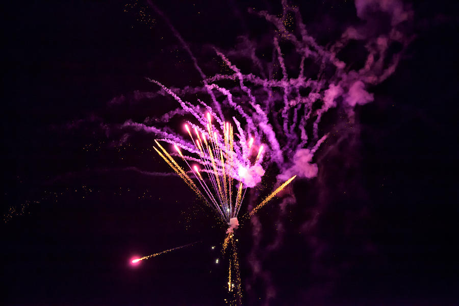 A shining colorful firework #13 Photograph by Gina Koch