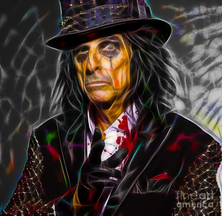 Alice Cooper Collection #21 Mixed Media by Marvin Blaine
