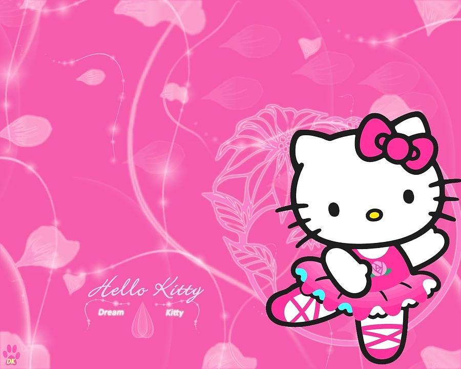 hello kitty wallpaper hd free Luxury Free of Hello Kitty Wallpaper with  Floral pink background Tote Bag by Barbora Bradacova - Fine Art America