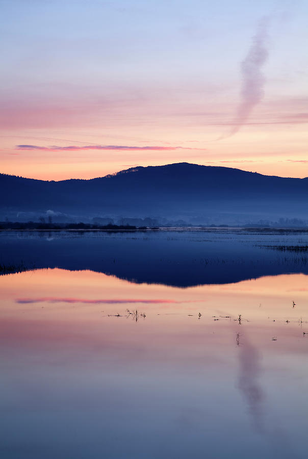 Cerknica lake at dawn #13 Photograph by Ian Middleton