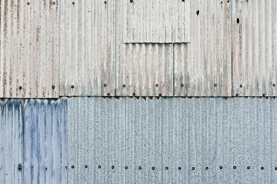 Abstract Photograph - Corrugated metal #13 by Tom Gowanlock