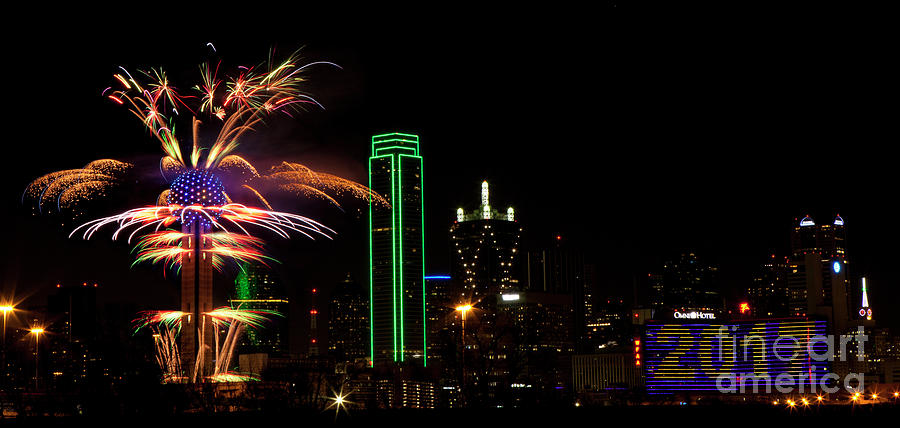Dallas Texas - Fireworks #13 Photograph by Anthony Totah