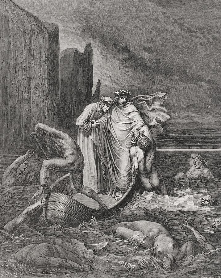 Engraving By Gustave Dore 1832-1883 Drawing by Vintage Design Pics - Pixels