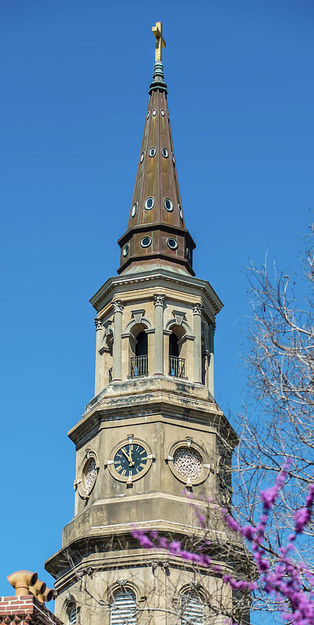 Historic church steeple in charleston south carolina historic di #13 Photograph by Alex Grichenko
